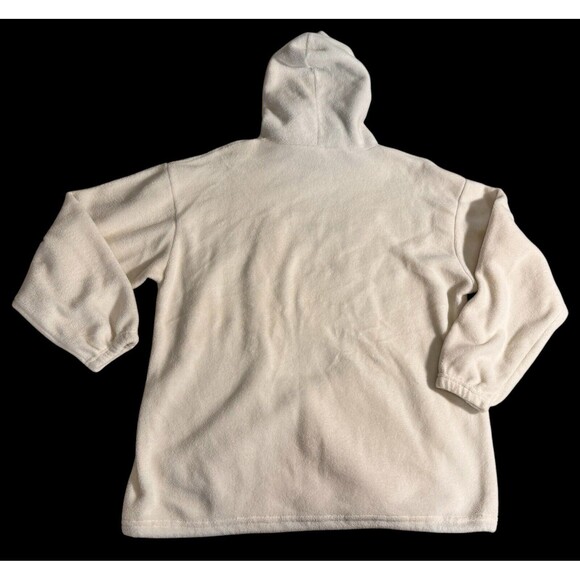 Tommy Hilfiger Men's Fleece Hoodie Sweatshirt Size XL Drawstring White Logo VTG - Picture 4 of 7